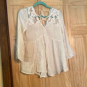 lace back american eagle top